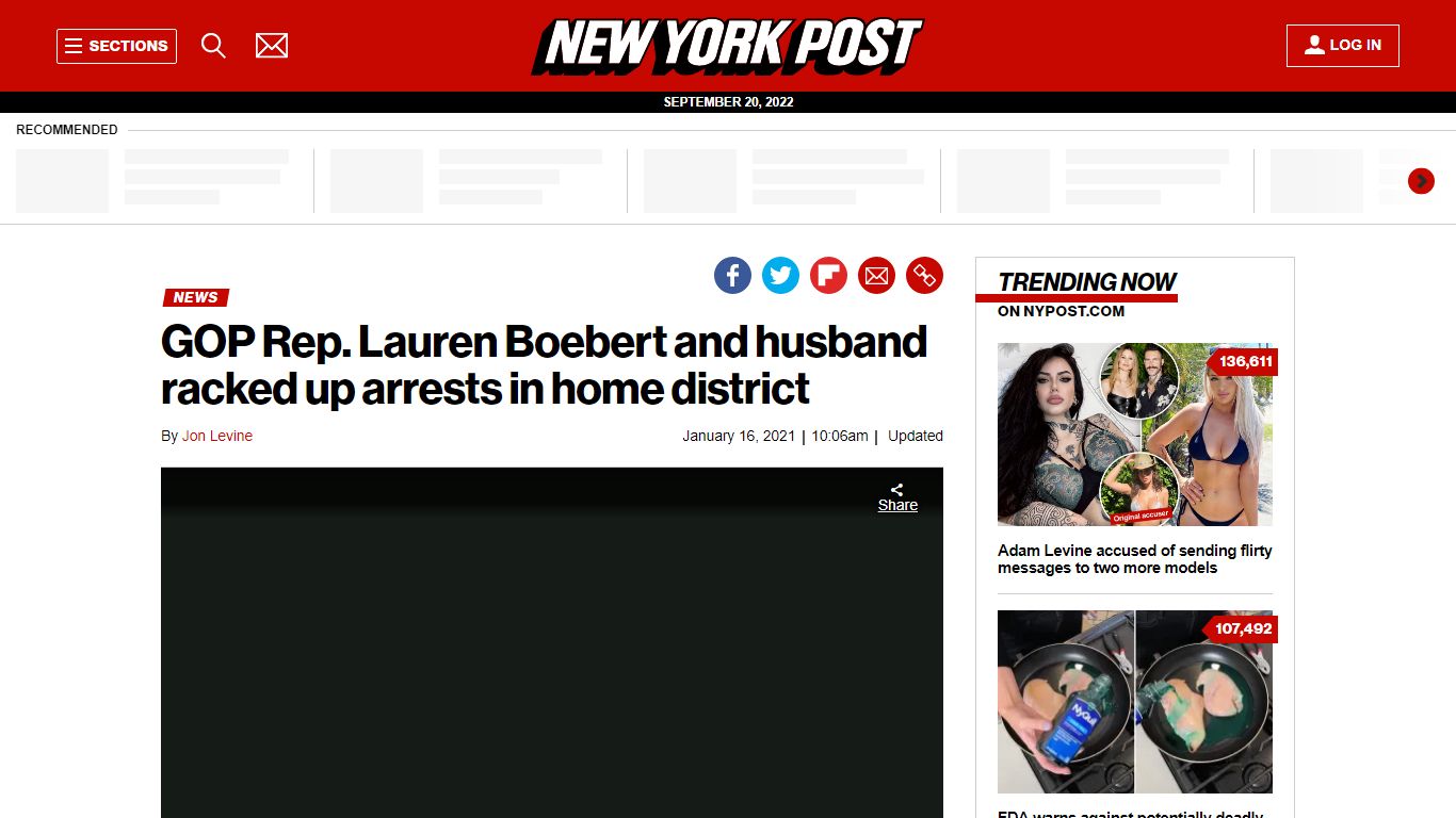 GOP Rep. Lauren Boebert and husband have racked up arrests - New York Post